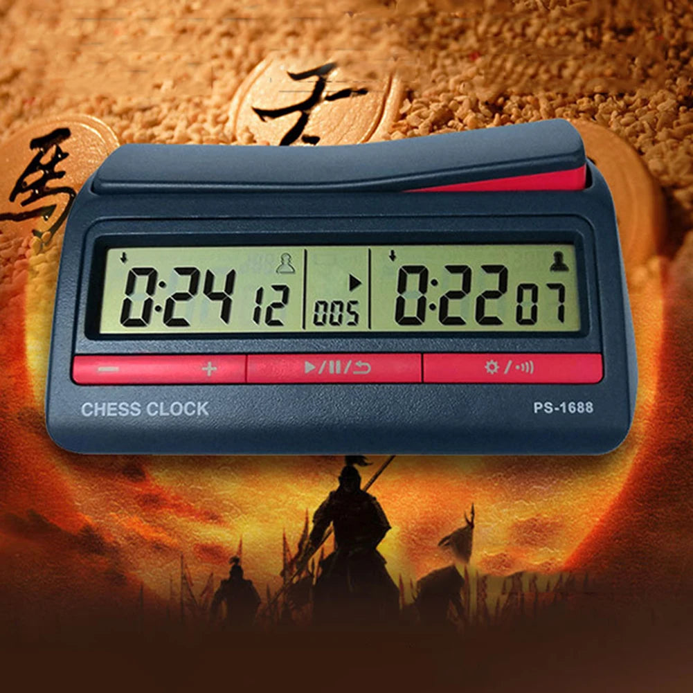 Count Up Down Timer Professional Digital Chess Clock Plastic Battery Powered Multifunctional Lightweight for Training Teaching