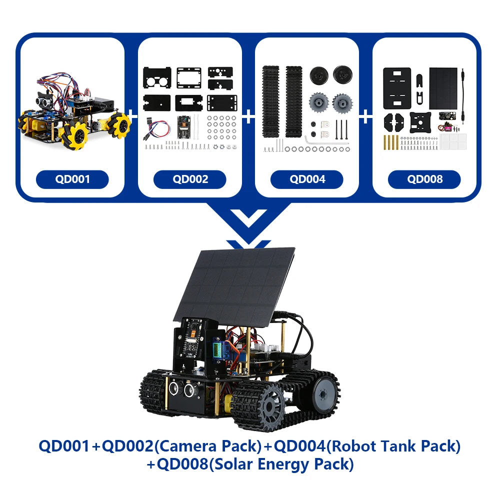 ACEBOTT Robot toy Starter Kit for Arduino Project with ESP32 and Code Learning Develop Skill Full Version Smart Car Kit