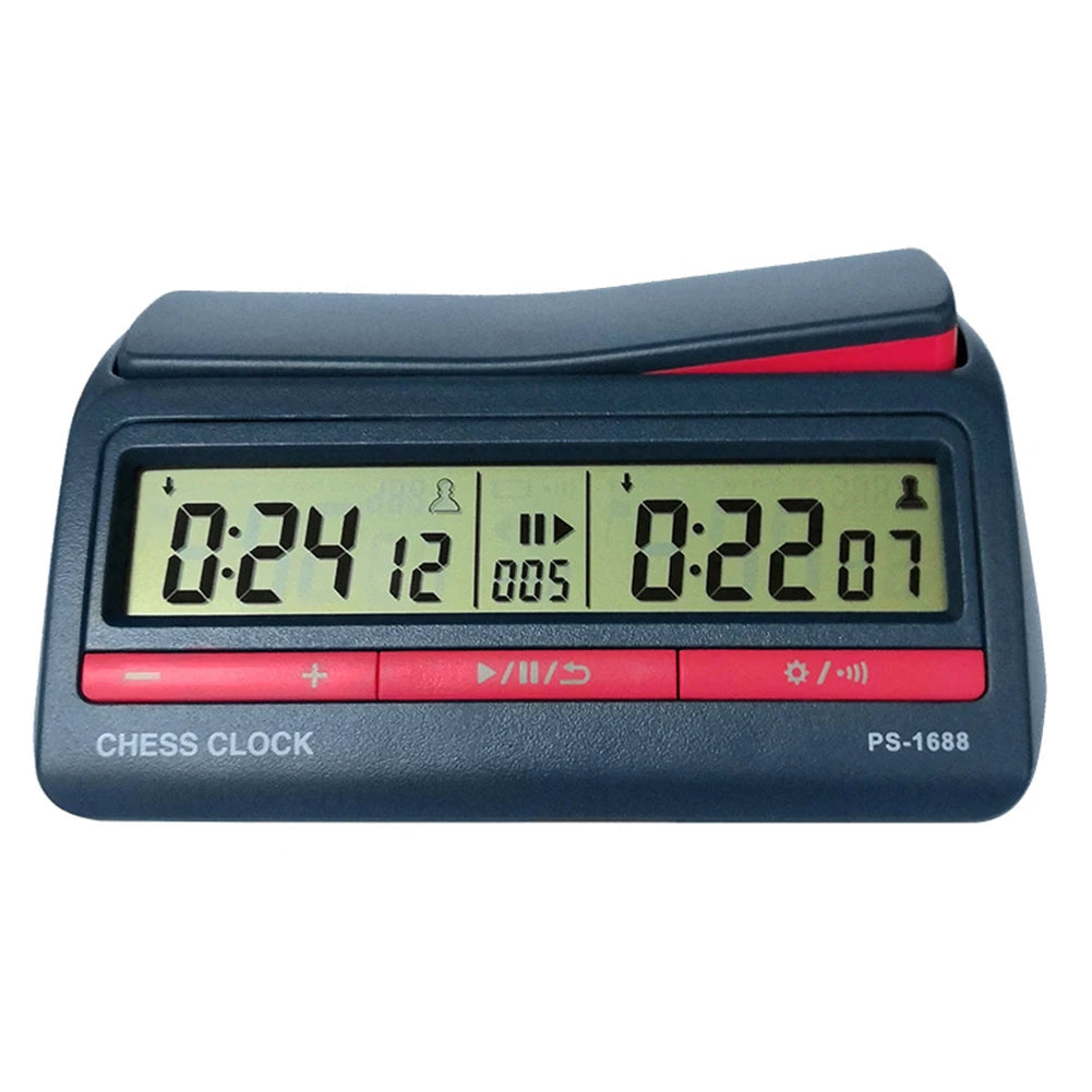Count Up Down Timer Professional Digital Chess Clock Plastic Battery Powered Multifunctional Lightweight for Training Teaching