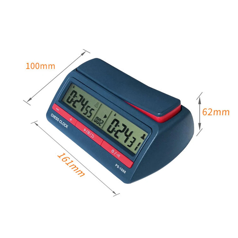 Count Up Down Timer Professional Digital Chess Clock Plastic Battery Powered Multifunctional Lightweight for Training Teaching