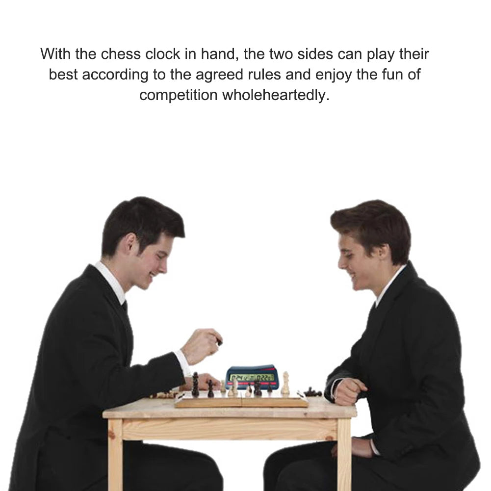 Count Up Down Timer Professional Digital Chess Clock Plastic Battery Powered Multifunctional Lightweight for Training Teaching