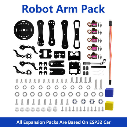 ACEBOTT Robot toy Starter Kit for Arduino Project with ESP32 and Code Learning Develop Skill Full Version Smart Car Kit