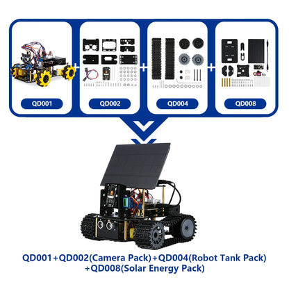 ACEBOTT Robot toy Starter Kit for Arduino Project with ESP32 and Code Learning Develop Skill Full Version Smart Car Kit