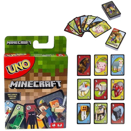 ！！！Hot UNO Joint Minecraft Solitaire Multiplayer Entertainment Card Game 2025 Super Fun Parent-Child Interaction Puzzle Poker