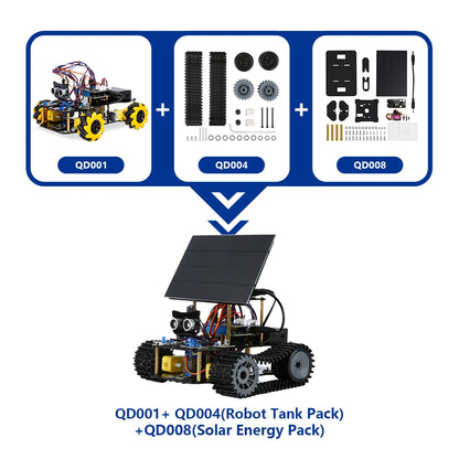ACEBOTT Robot toy Starter Kit for Arduino Project with ESP32 and Code Learning Develop Skill Full Version Smart Car Kit