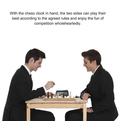Count Up Down Timer Professional Digital Chess Clock Plastic Battery Powered Multifunctional Lightweight for Training Teaching